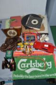 Collectibles Including Bar Mats, Miniature Guinnes
