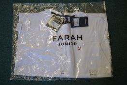 Boy's Farah White T-Shirt Size: 12-13 years