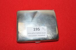 Hallmarked Sterling Silver Cigarette Case 94g