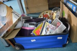 Case Containing CDs, Clocks, etc.