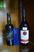 Vintage Green Seal Port plus Sherry, and Miniature