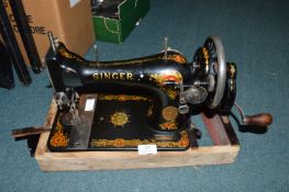 Vintage Singer Portable Manual Sewing Machine (AF)