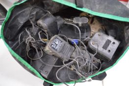 Assorted Drill Bits, Chargers, etc.