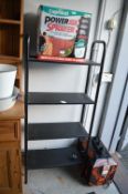 Black Ash Effect Four Shelf Unit