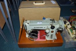 Vintage Singer Electric Sewing Machine with Case