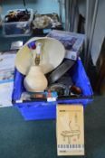 Household Goods Including Table Lamp, Metronome, T