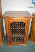 Solid Wood Cabinet with Metal Grill