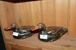 Pair of Pottery Ducks