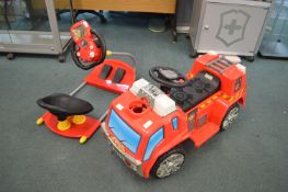 Ride-On Fire Engine plus Bouncy Rocker
