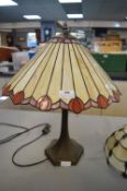 Tiffany Style Leaded Glass Table Lamp