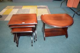 Nest of Three Table, and a Small Drop Leaf Coffee