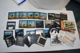 Vintage Slides Including Battleships, and Submarin