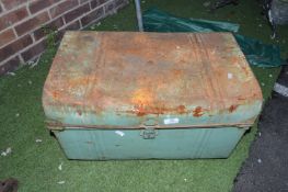Metal Trunk and Contents