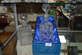 Two Two Glass Lead Crystal Decanters