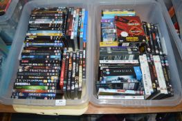 Two Storage Boxes of DVDs