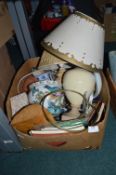 Table Lamps, Household Goods, Pottery Items, etc.