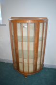 1930's Halfmoon Display Cabinet