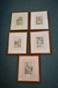Five Framed Alice in Wonderland Print by Arthur Ra