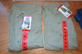 *2x 32 Degrees Cool Lady's Khaki Shirts Size: M