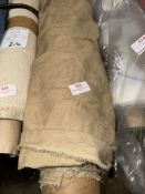 *12m X 1.4m Roll of Beige Jacquard Furnishing Fabric