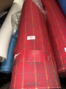 *31 m x 1.4m Roll of red heavy upholstery Fabric