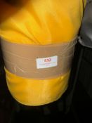 *200 m x 1.4m Roll of yellow lining type fabric