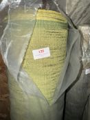 *45m X 1.4m Roll of Green And Yellow Curtain Fabric
