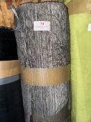 *13m X 1.4m Roll of Leaf Patterned Upholstery Fabric