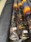 *20m X 60” Roll of New York Landscape Print PVC Waterproof Oilcloth Type Fabric