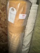 *19m X 1.4m Roll of Mustard Polycotton Twill Type Fabric
