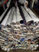 *joblot of 100 roll ends (1.4m wide) of top quality faux leather rolls for upholstery, hand bag