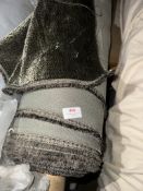 *20 m x 1.4m Roll of black and gold luxury velvet type upholstery Fabric