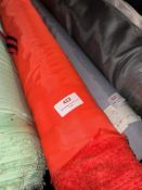 *40 m x 1.4m Roll of hi viz orange coated waterproof type Fabric