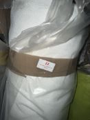 *45m X 1.4m Roll of White Textured Thick Furnishing Type Fabric.