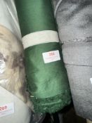 *12m X 1.2m Roll of Green Cotton Sateen Fabric