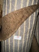 *42m X 1.4m Roll of Retro / Traditional Brown Upholstery Fabric Fr Treated