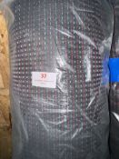 *20m X 1.4m Roll of Heavy Duty Red/Black Upholstery Type Fabric