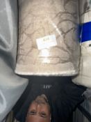 *35 m x 1.4m Roll oftaupe linen effect curtain fabric