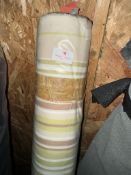 *15m X 1.4m Roll of Striped Cotton Type Furnishing Fabric