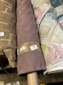 *9m X 1.4m Roll of Beige Cotton Jacquard Type Fabric