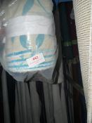 *35 m x 1.4m Roll of teal coloured leaf design top quality curtain Fabric