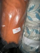 *15 m x 1.4m Roll of orange linen effect curtain Fabric