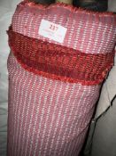 *25m X 1.4m Roll of Red And Gold Heavy Duty Upholstery Fabric