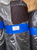 *25m X 1.4m Roll of Red/Black Heavy Duty Upholstery Type Fabric