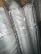 *40m X 3m Roll of Red, Black, Silver On White Background Organza Transparent Design Fabric