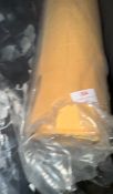*30m X 1.4m Roll of Yellow Curtain Fabric