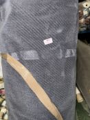 *30 m x 1.4 m grey moquette type upholstery fabric