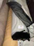 *15 m x 1.4m Roll of black upholstery Fabric