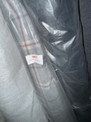 *5m X 1.4m Roll of Check Grey Red Fabric