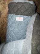 *7m X 1.4m Roll of Pastel Blue Quilted Fabric